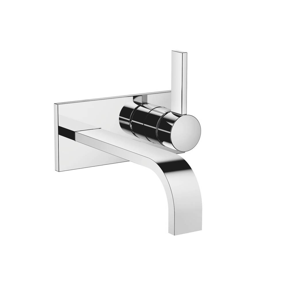 Dornbracht MEM Wall-Mounted Single-Lever Mixer With Cover Plate Without Drain In Dark Platinum Matte