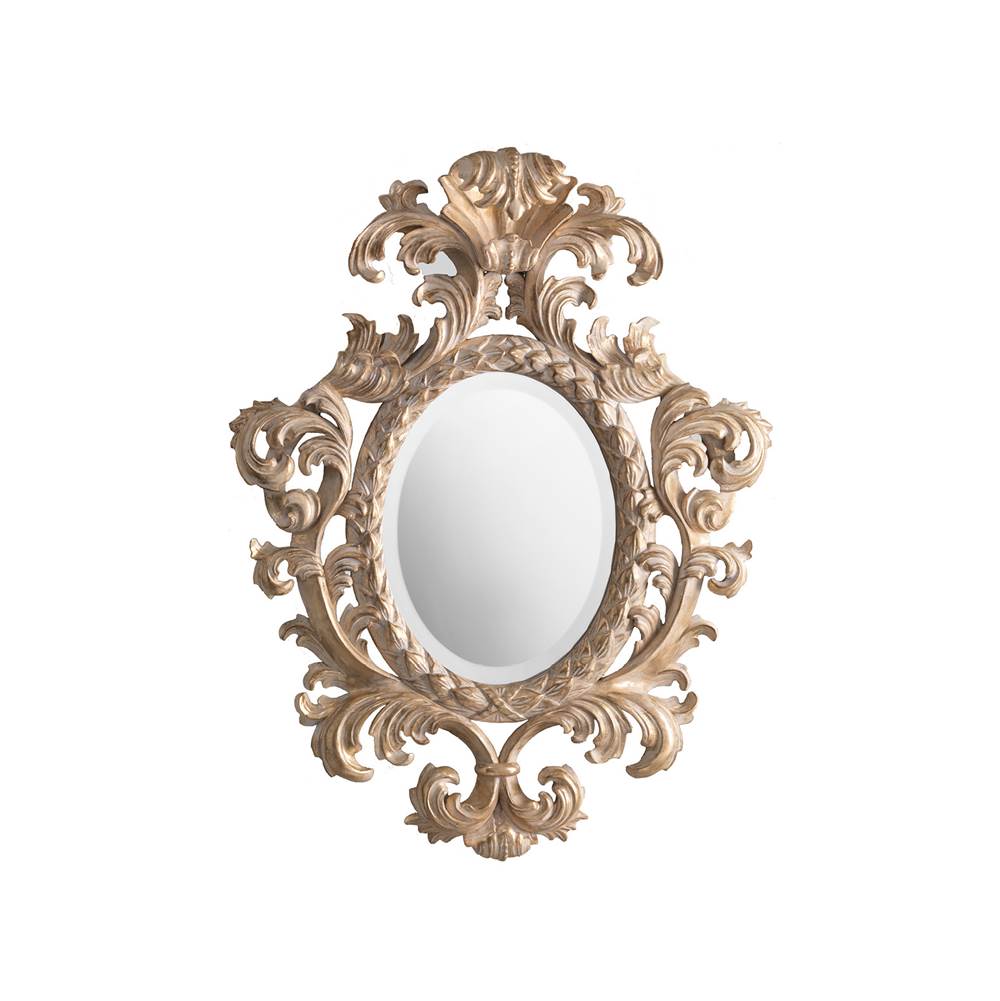 Devon & Devon Gold Salome Hand-Carved Mirror