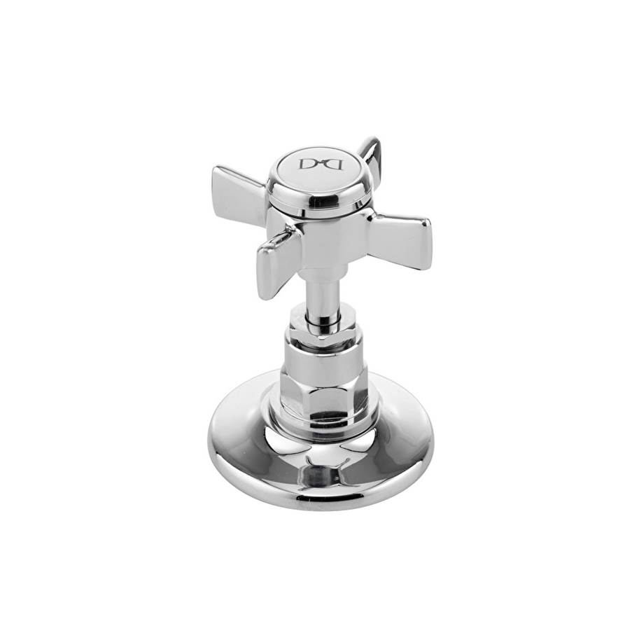 Devon & Devon Wall-Mounted Stop Valve Includes Interchangeable Ceramic Disks: Hot, Cold, Or Blank