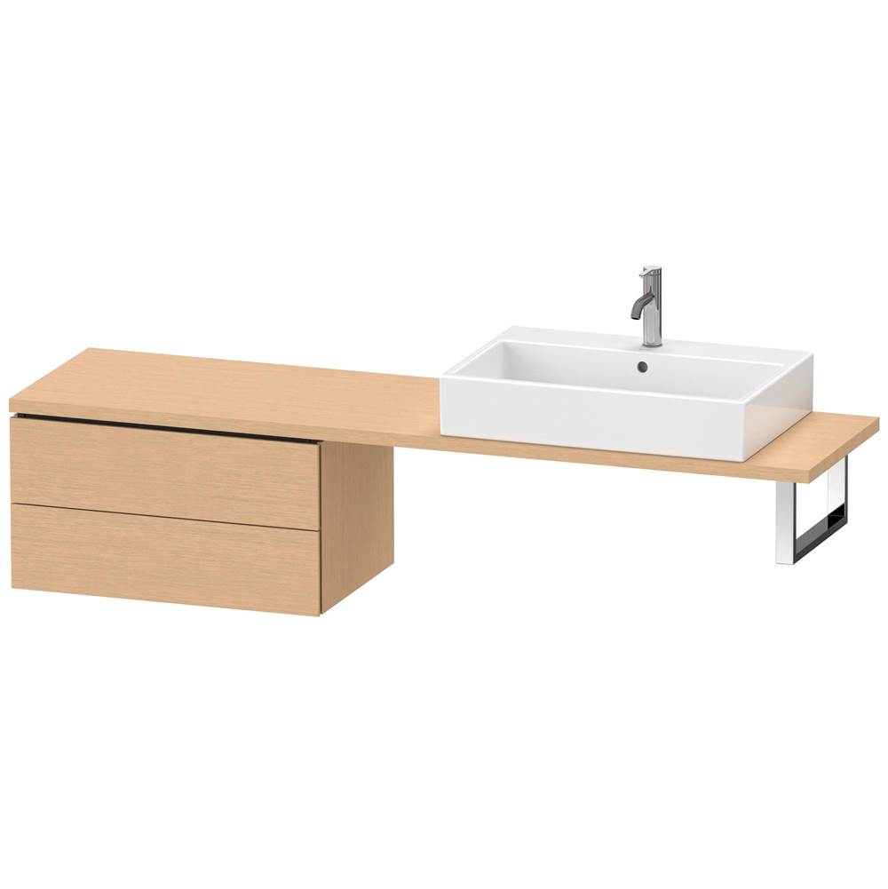 Duravit Duravit L-Cube Two Drawer Low Cabinet For Console Brushed Oak
