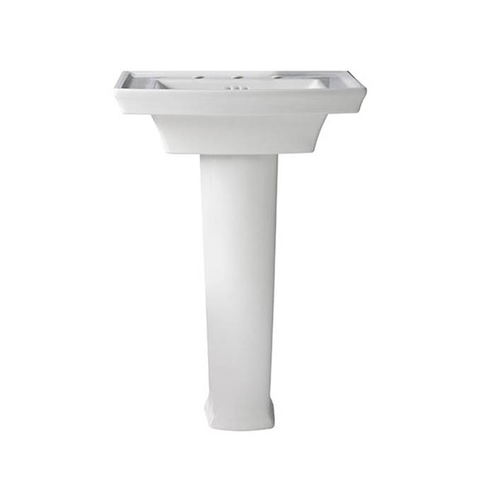 DXV Wyatt® Pedestal Sink Top, 3-Hole with Pedestal Leg