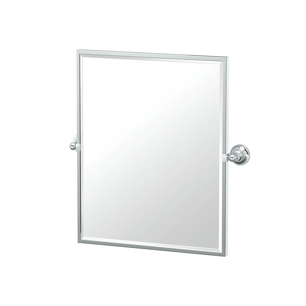 Gatco Tiara 25''H Framed Rect Mirror Chrome