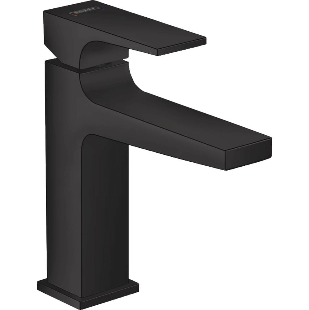 Hansgrohe Metropol Single-Hole Faucet 110 with Lever Handle and Pop-Up Drain, 1.2 GPM in Matte Black