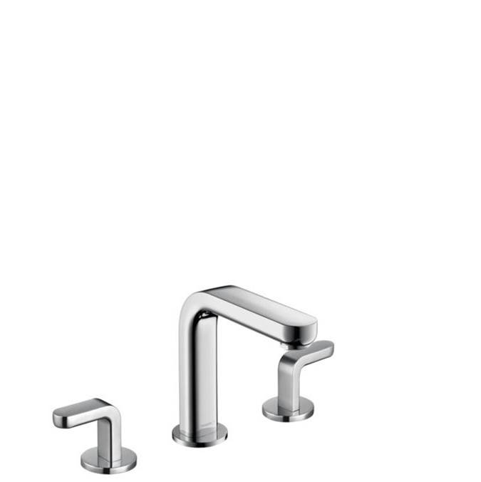 Hansgrohe Metris S Widespread Faucet 100 with Lever Handles and Pop-Up Drain, 1.2 GPM in Chrome