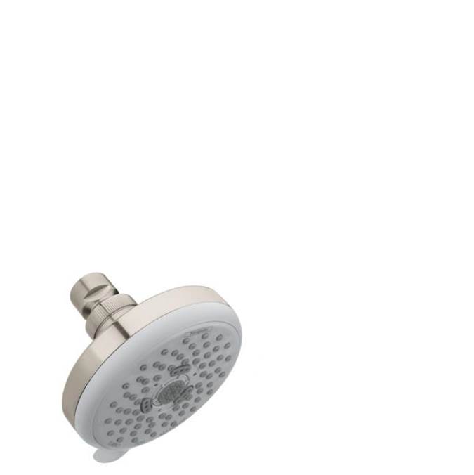 Hansgrohe Croma 100 Showerhead E 3-Jet, 2.5 GPM in Brushed Nickel