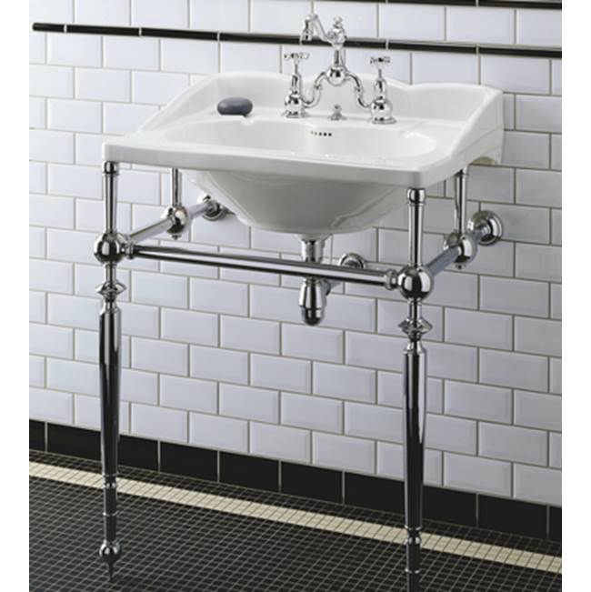 Herbeau ''Empire'' Metal Washstand Only in Lacquered Polished Black Nickel