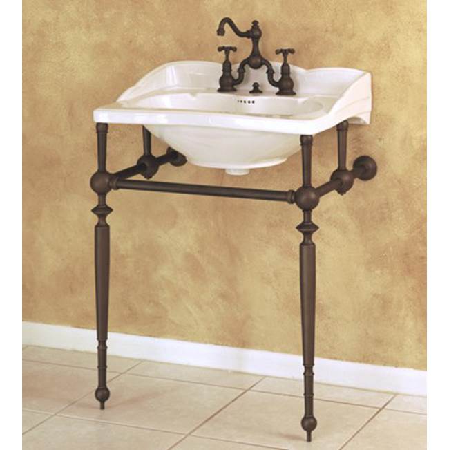 Herbeau ''Empire'' Metal Washstand Only in Weathered Brass