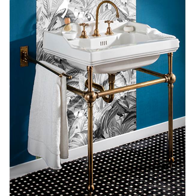 Herbeau ''Monarque'' Metal Washstand Only in Old Gold