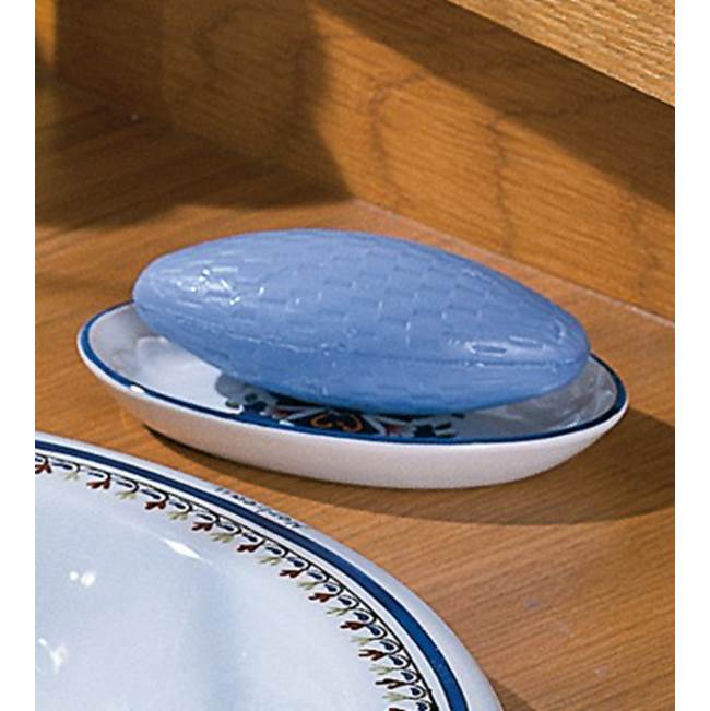 Herbeau Soap Dish in Sceau Bleu