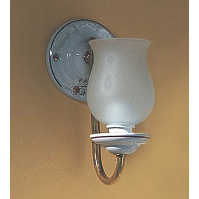 Herbeau Wall Light in Romantique, Brushed Nickel