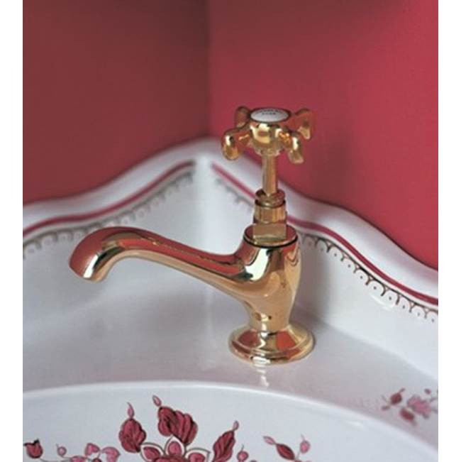 Herbeau ''Retro'' Tap Deck Mounted in Antique Lacquered Brass