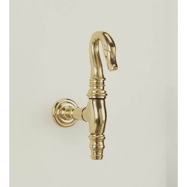 Herbeau ''Col Vert'' Tap Wall Mounted in Weathered Brass