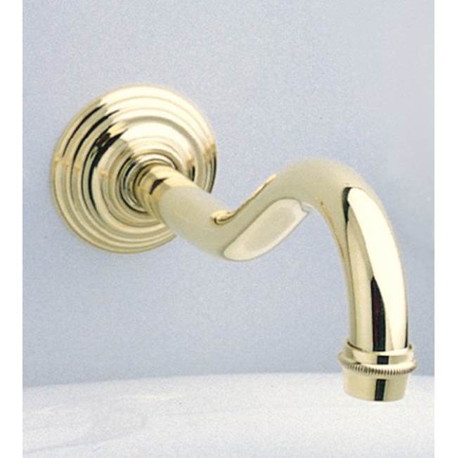 Herbeau ''Royale'' Wall Spout in Polished Lacquered Copper