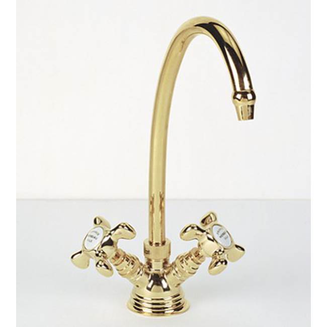 Herbeau ''Royale'' ''Verseuse'' Deck Mounted Mixer in Old Gold