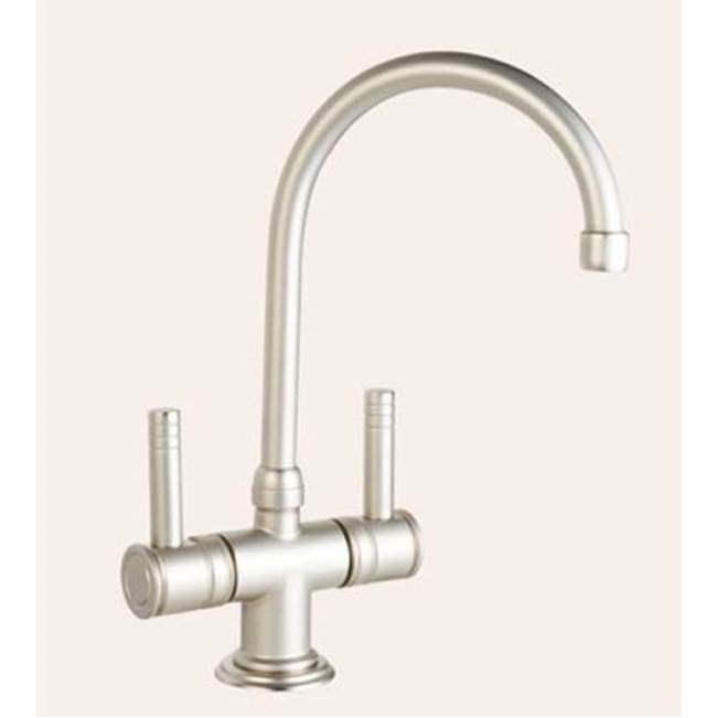 Herbeau ''Lille'' Single Hole Lavatory Mixer with Ceramic Cartridge in Satin Nickel