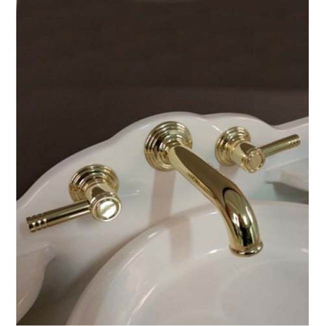 Herbeau ''Lille'' Wall Mounted 3-Hole Set Without Waste in Polished Nickel-for Bonne Maman Only