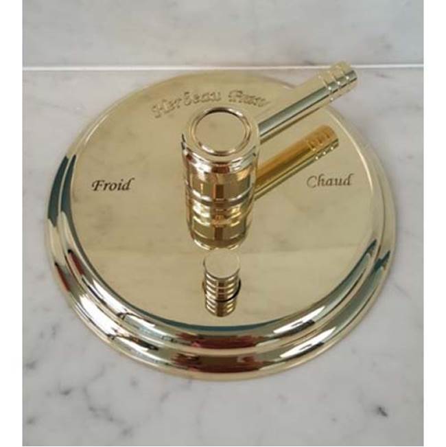 Herbeau ''Lille'' 1/2'' Pressure Balance Valve Trim Only in French Weathered Brass