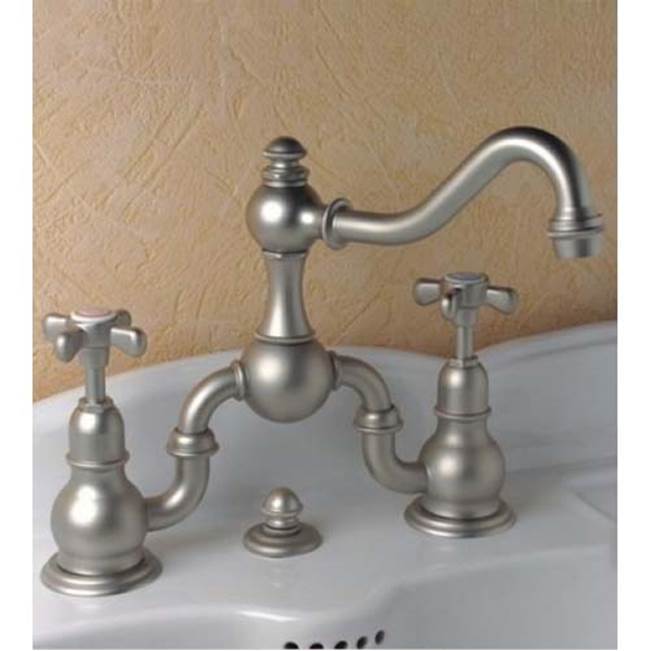 Herbeau ''Royale'' 2-Hole Basin Set without Waste in Solibrass