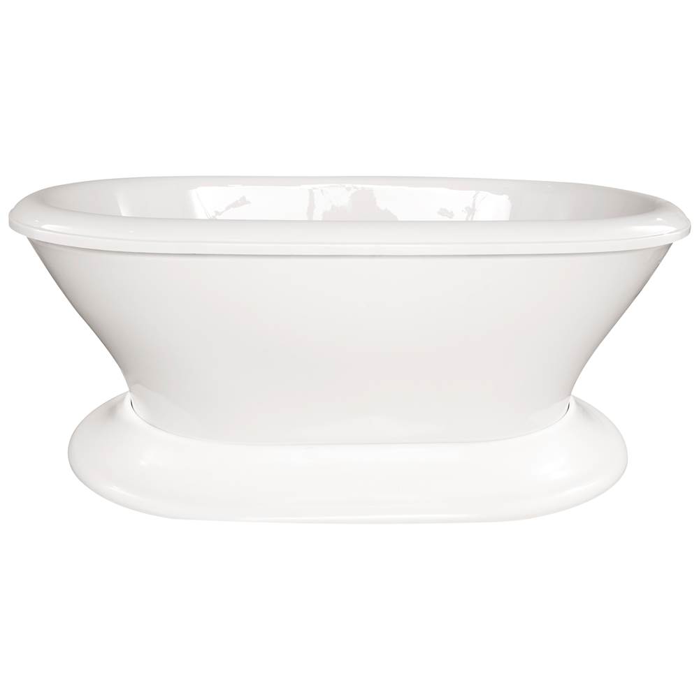 Hydro Systems LAUREN 7040 FREESTANDING TUB ONLY - WHITE