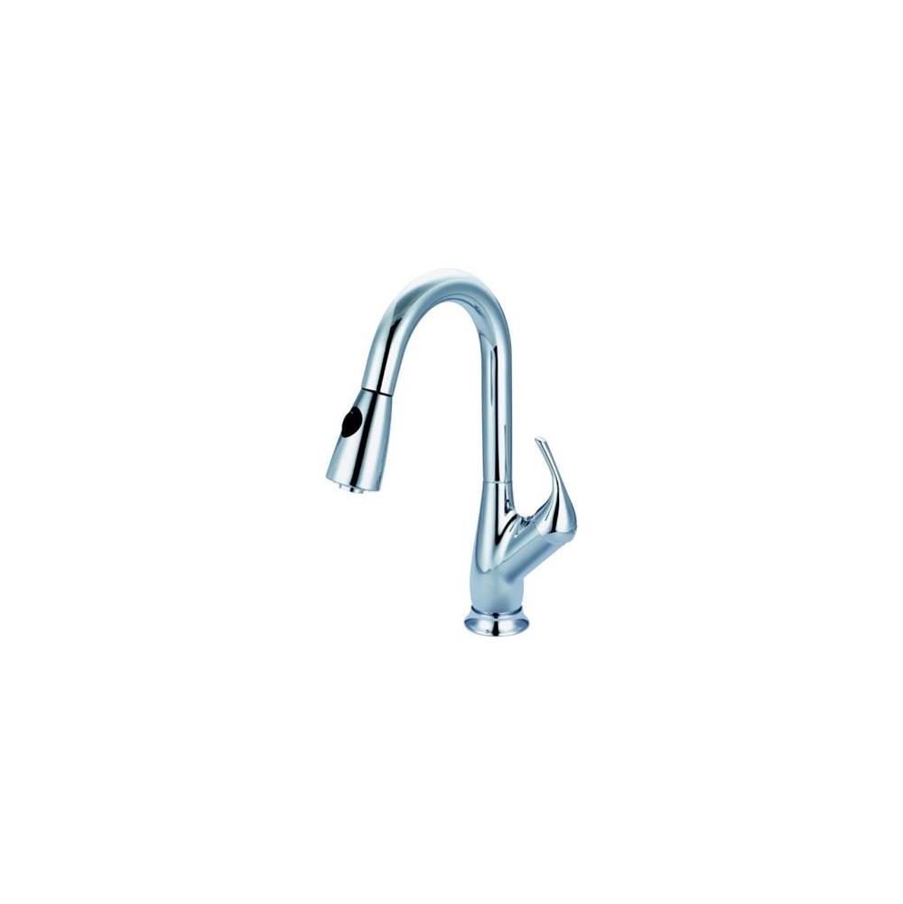 Just Manufacturing JPO-250 Polished Chrome Faucet With Pull-Out Spray