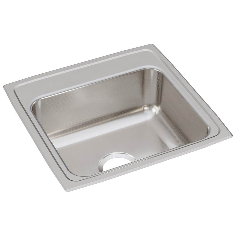 Just Manufacturing Stainless Steel 19-1/2'' x 19'' x 7-1/2'' 0-Hole Single Bowl Drop-in Sink