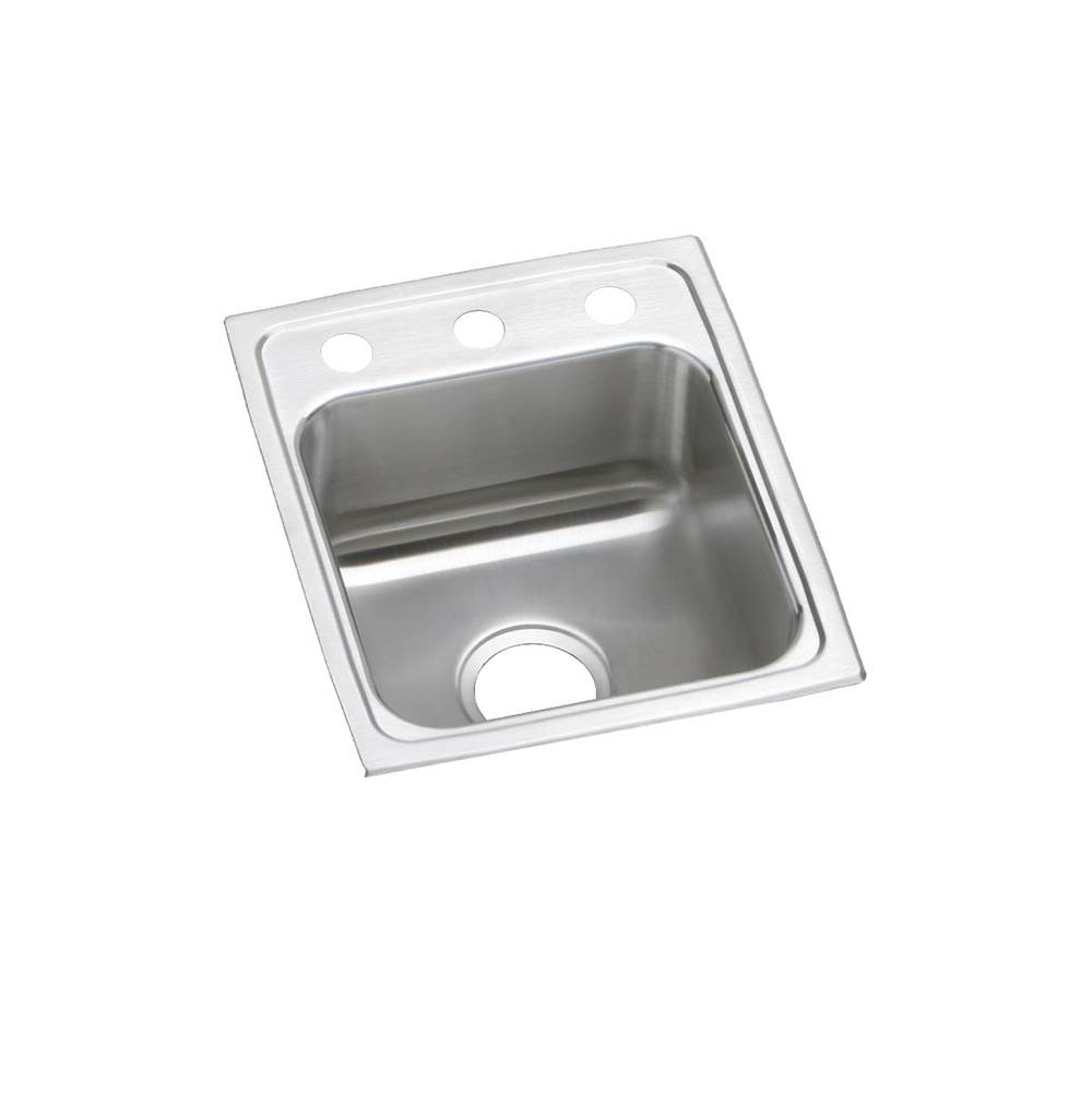 Just Manufacturing Stainless Steel 13'' x 16'' x 4-1/2'' 2-Hole Single Bowl Drop-in ADA Sink