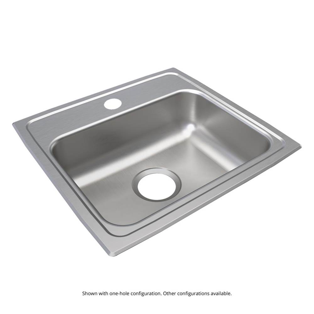 Just Manufacturing Stainless Steel 19'' x 18'' x 5'' 1-Hole Single Bowl Drop-in ADA Sink