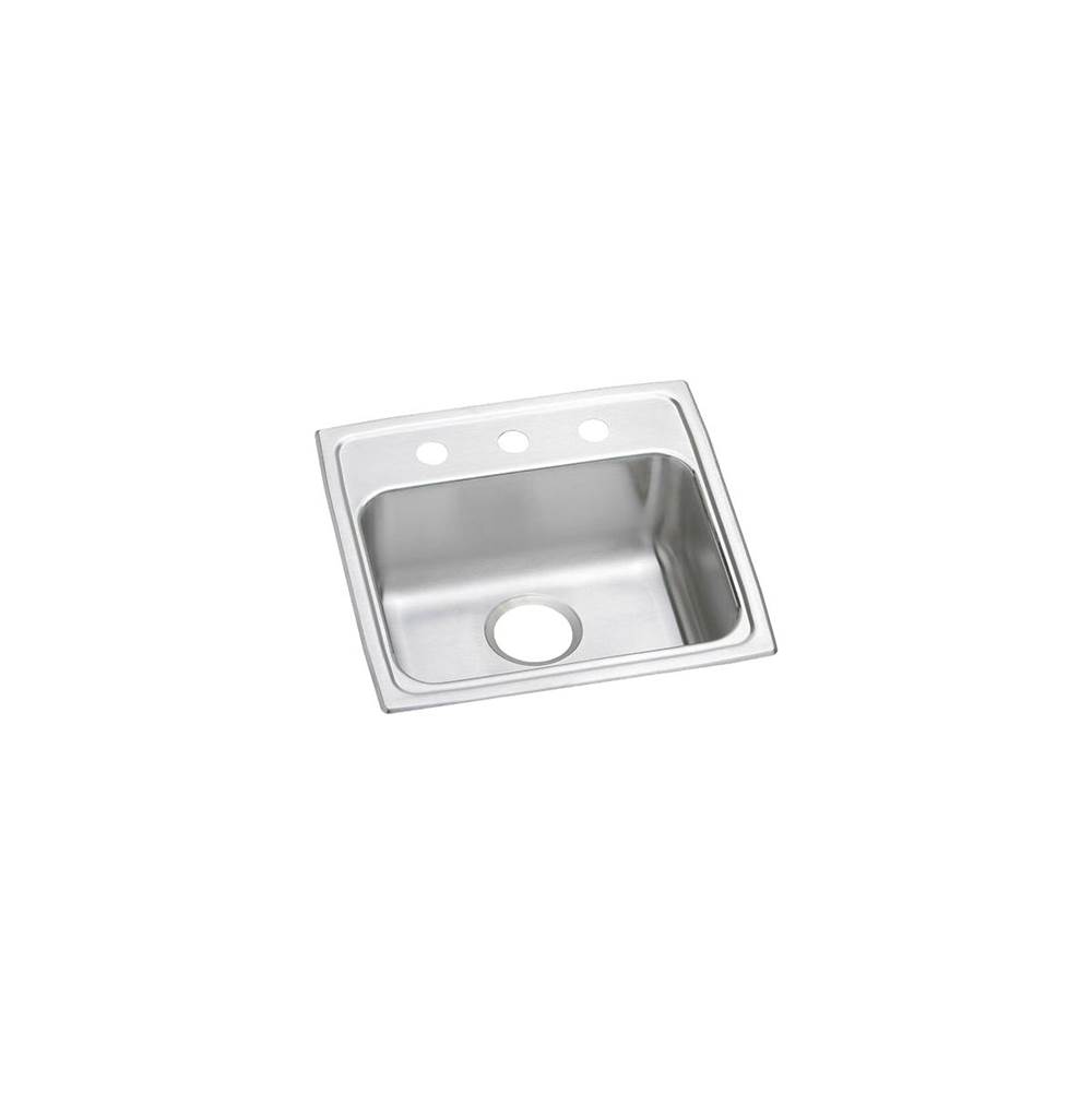 Just Manufacturing Stainless Steel 19-1/2'' x 19'' x 4'' 1-Hole Single Bowl Drop-in ADA Sink