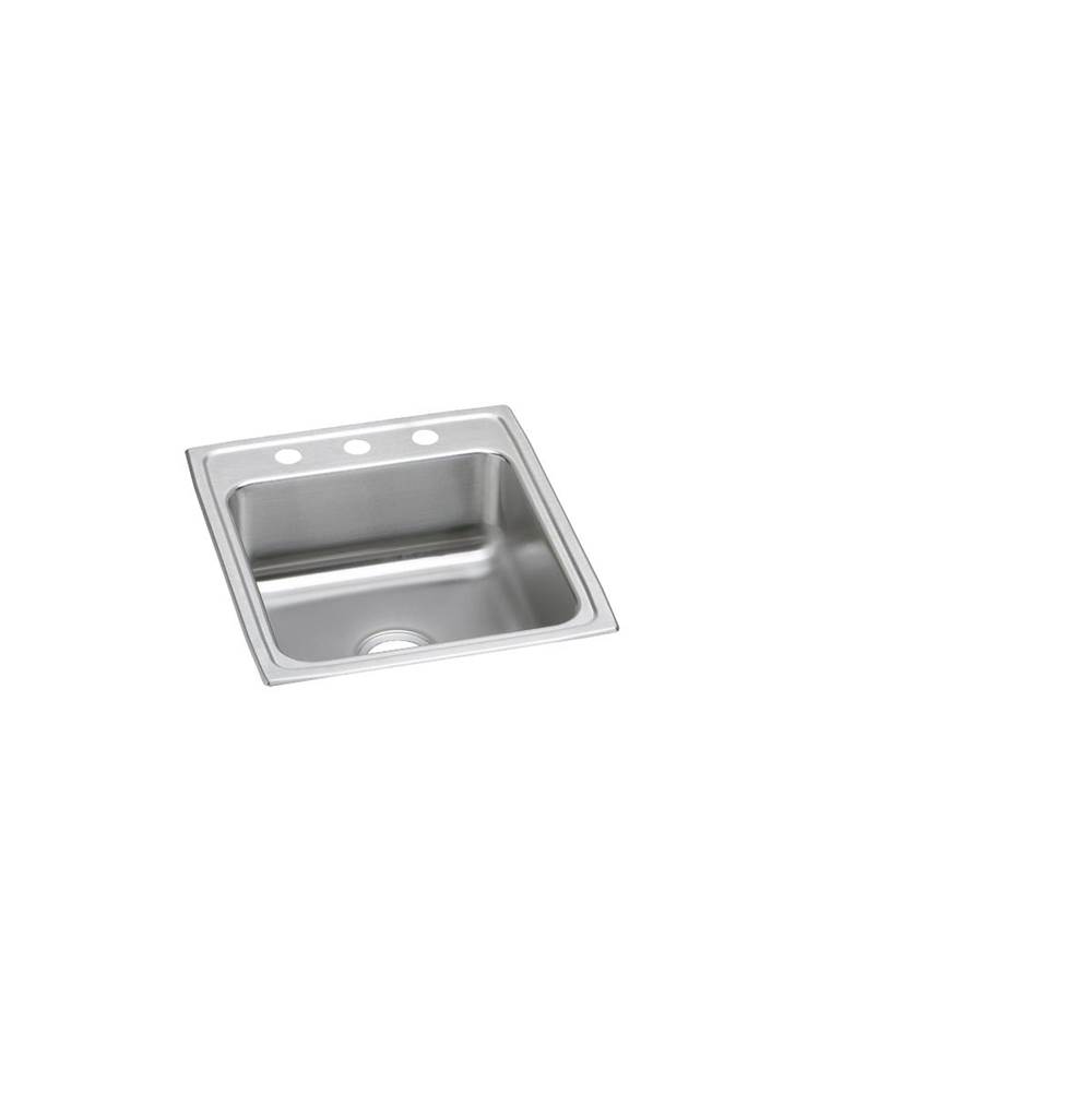 Just Manufacturing Stainless Steel 19-1/2'' x 22'' x 5-1/2'' 4-Hole Single Bowl Drop-in ADA Sink