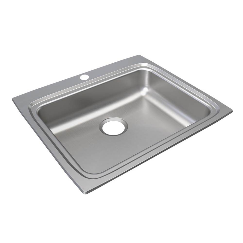 Just Manufacturing Stainless Steel 25'' x 22'' x 6-1/2'' 0-Hole Single Bowl Drop-in ADA Sink