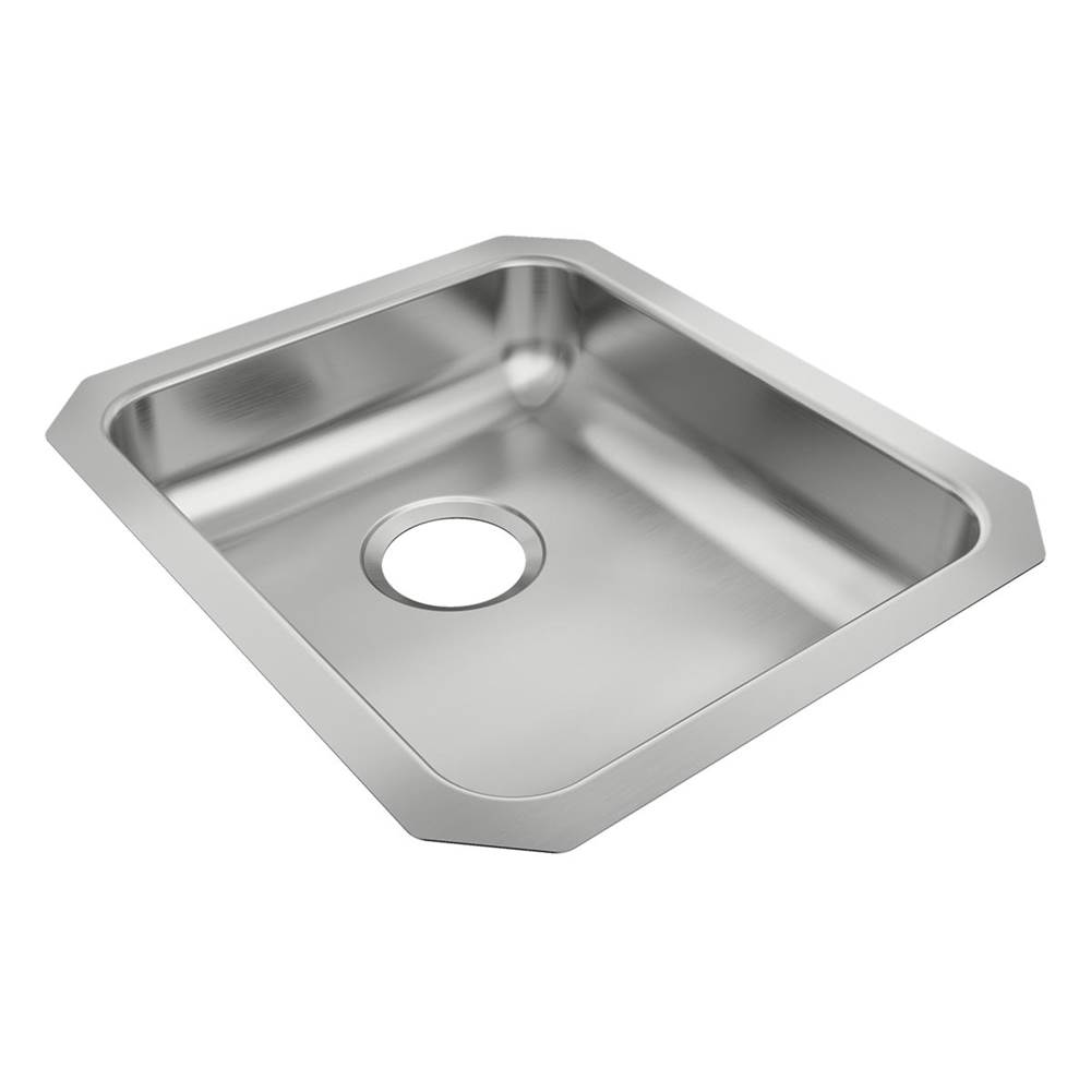Just Manufacturing Stainless Steel 16'' x 18-1/2'' x 5-3/8'' Single Bowl Undermount ADA Sink