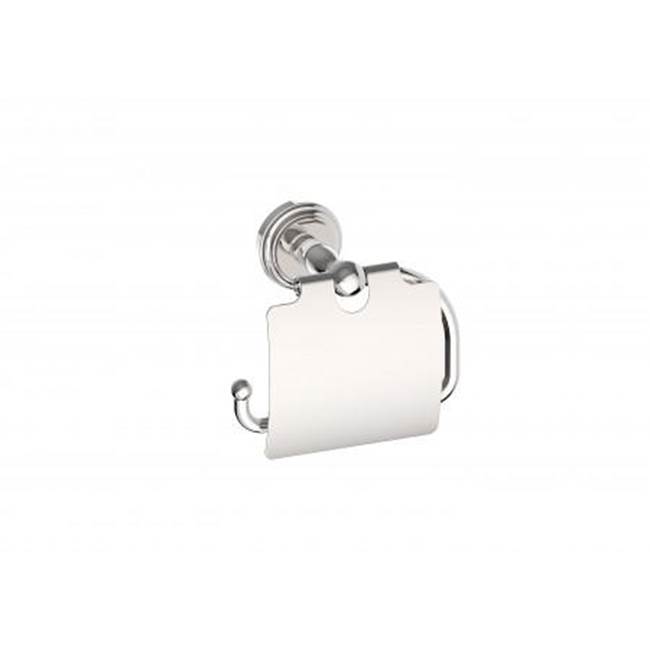 Kartners FLORENCE - Toilet Paper Holder  with Cover-Brushed Chrome