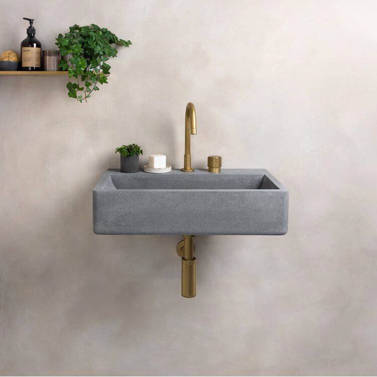 Kast Concrete Basins Nilo Dual Mount Bathroom Sinks