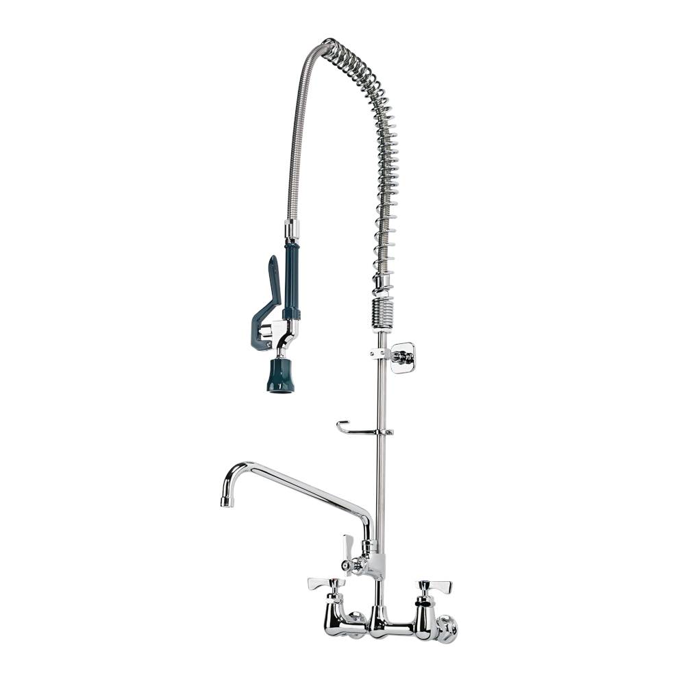 Krowne Royal Series 8'' Center Wall Mount  Pre-Rinse With Add-On 12'' Spout Faucet
