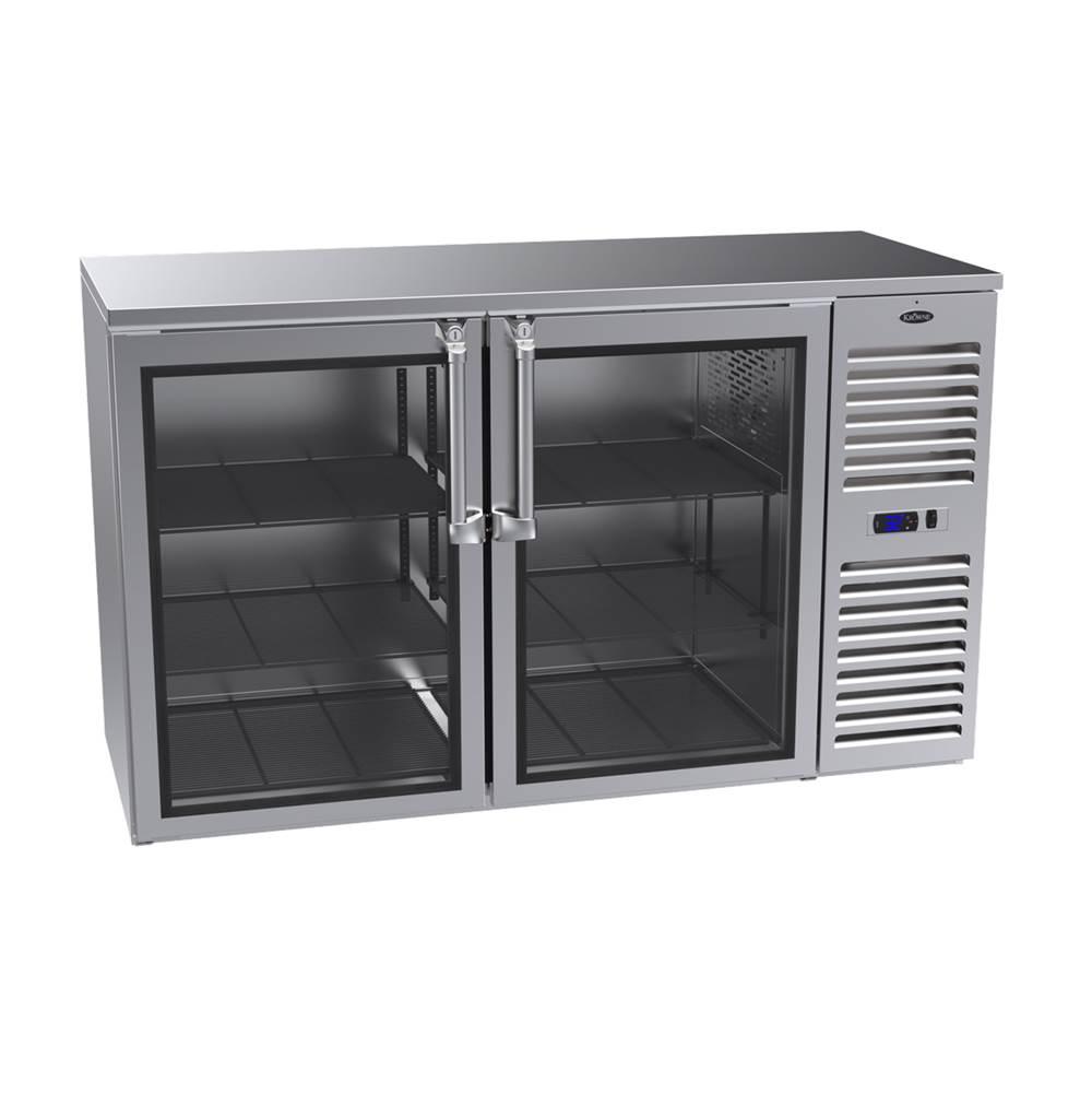 Krowne Krowne Royal 60'' Self Contained Refrigerated Backbar Right Cabinet With Left Doors