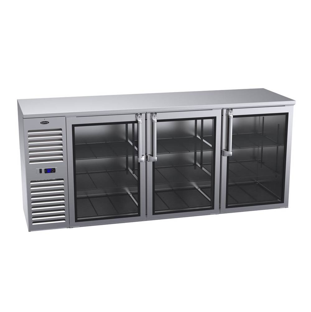 Krowne Krowne Royal 84'' Self Contained Refrigerated Backbar Left Cabinet With 2 Left And 1 Right Door
