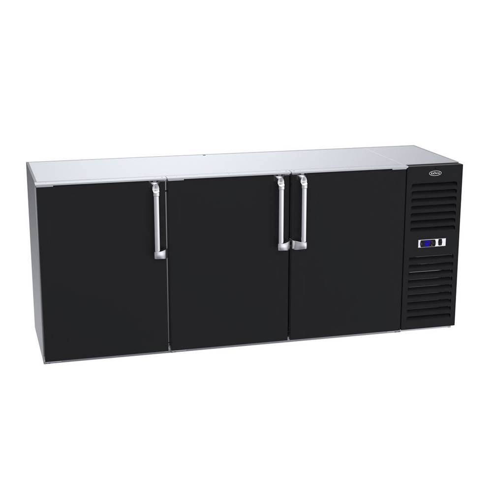 Krowne Krowne Royal 84'' Self Contained Refrigerated Backbar Right Cabinet With 3 Left Doors