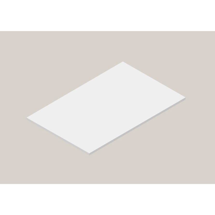 Madeli Urban-22 48''W Solid Surface , Slab No Cut-Out. Matte White, 48''X 22''X 3/4''