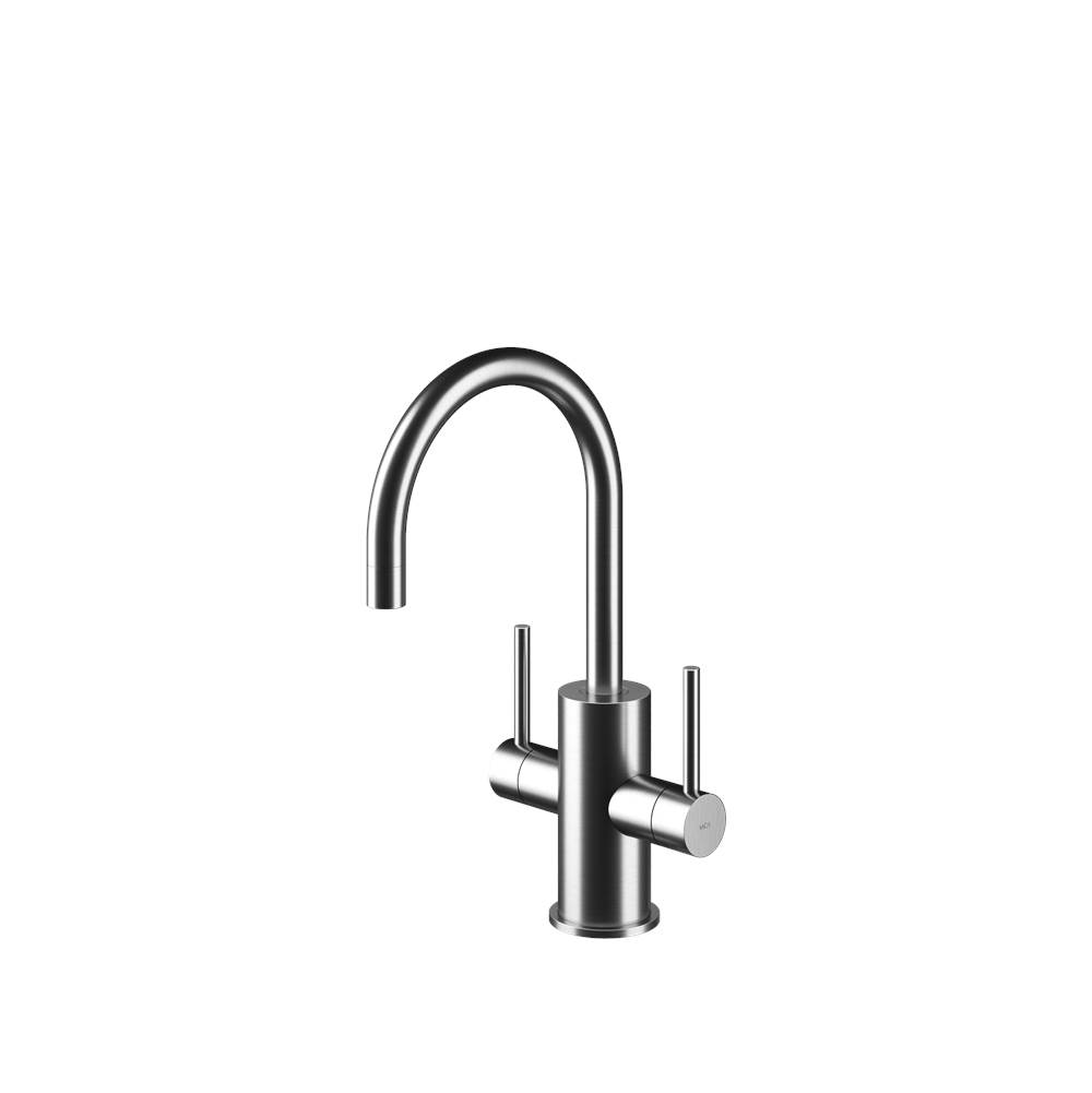 MGS Cucina Spin HC Hot & Cold Filtered Water Faucet Stainless Steel Matte Titanium PVD 11-3/8'' Height 5-1/2'' Projection