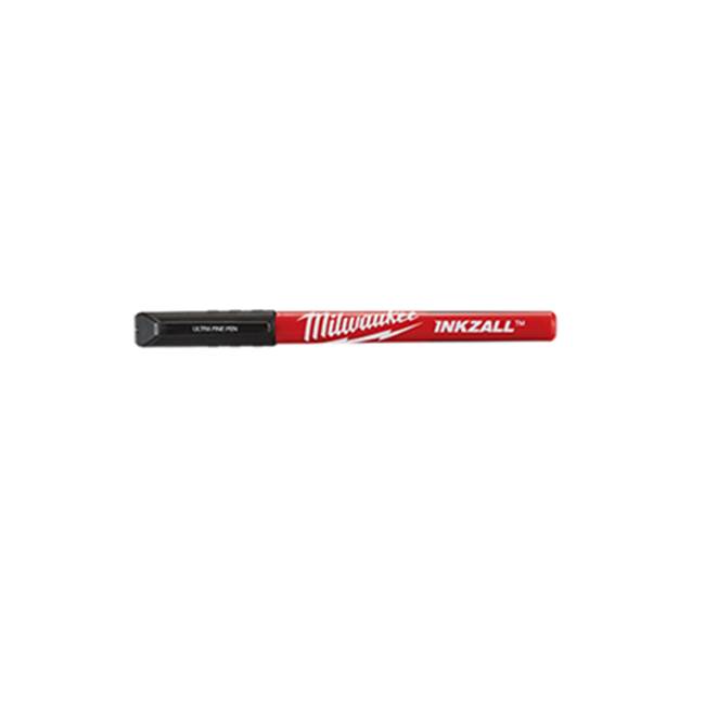 Milwaukee Tool 12Pk Inkzall Black Ultra Fine Point Pens