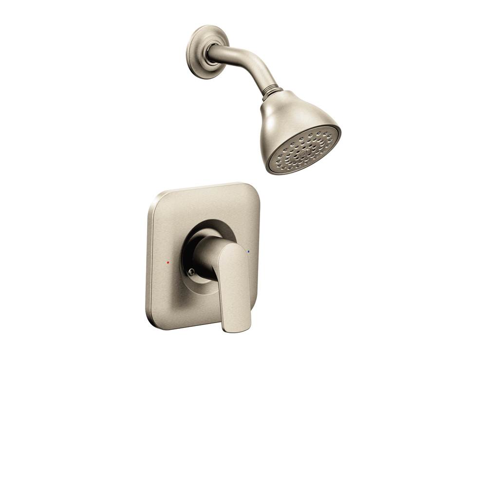 Moen Rizon Single-Handle Posi-Temp Shower Faucet Trim Kit in Brushed Nickel (Valve Sold Separately)