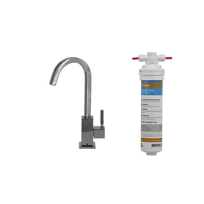 Mountain Plumbing Point-of-Use Drinking Faucet with Contemporary Square Body & Mountain Pure® Water Filtration System