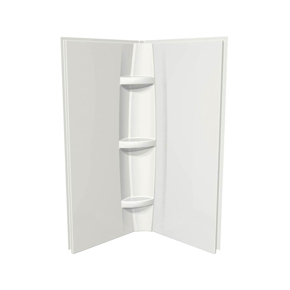 Maax 36 x 72 in. Acrylic Direct-to-Stud Two-Piece Wall Kit in White