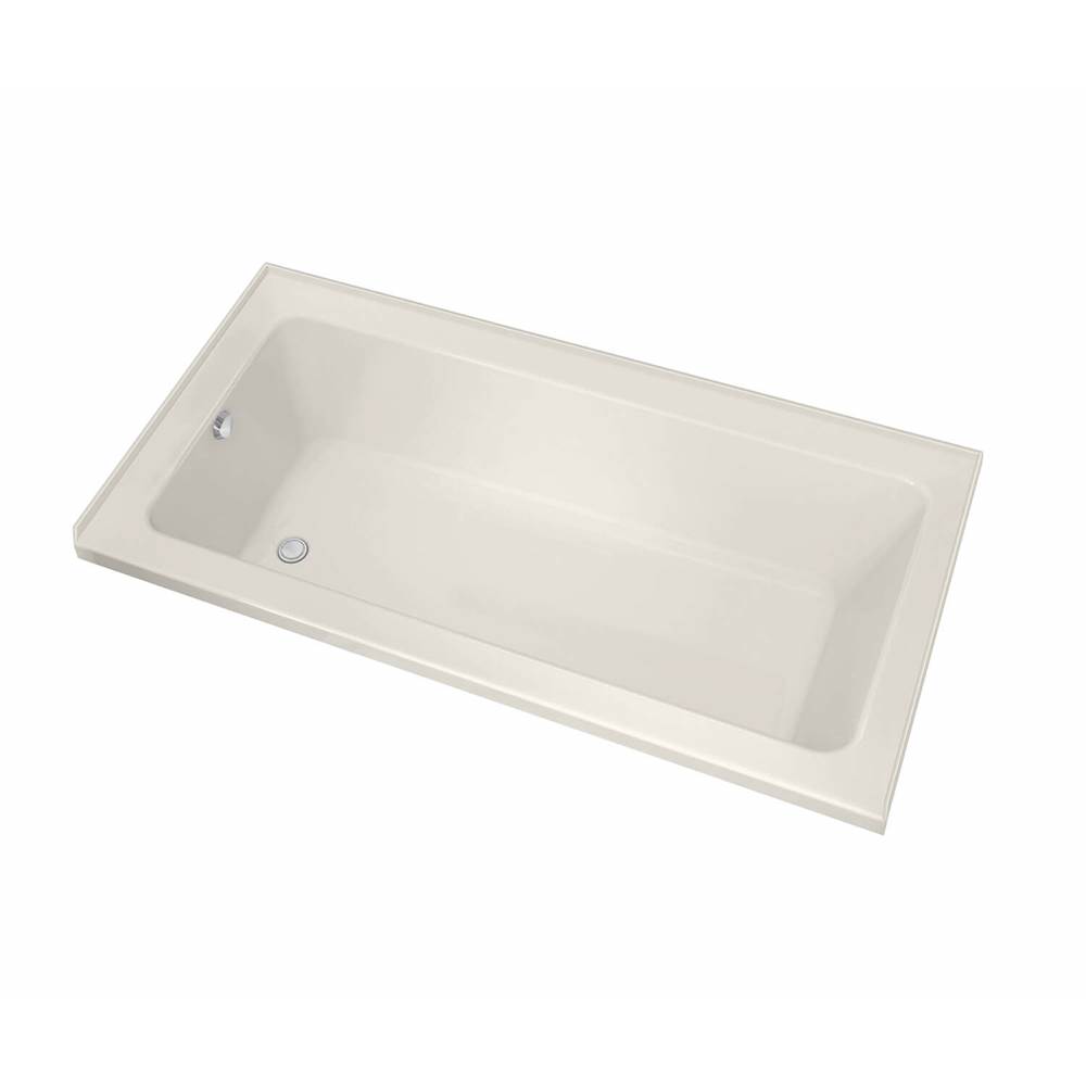 Maax Pose 6030 IF Acrylic Alcove Left-Hand Drain Bathtub in Biscuit