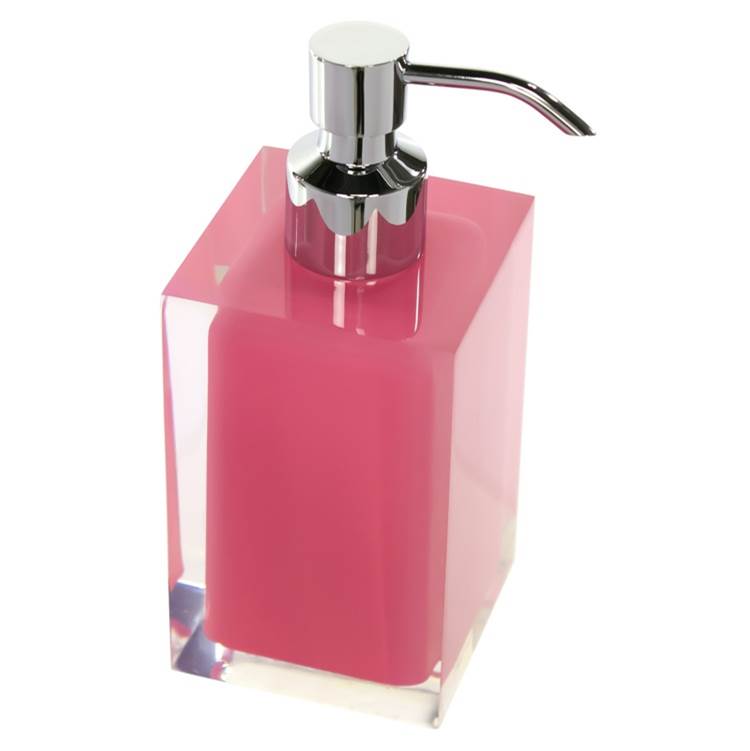 Nameeks Square Pink Countertop Soap Dispenser