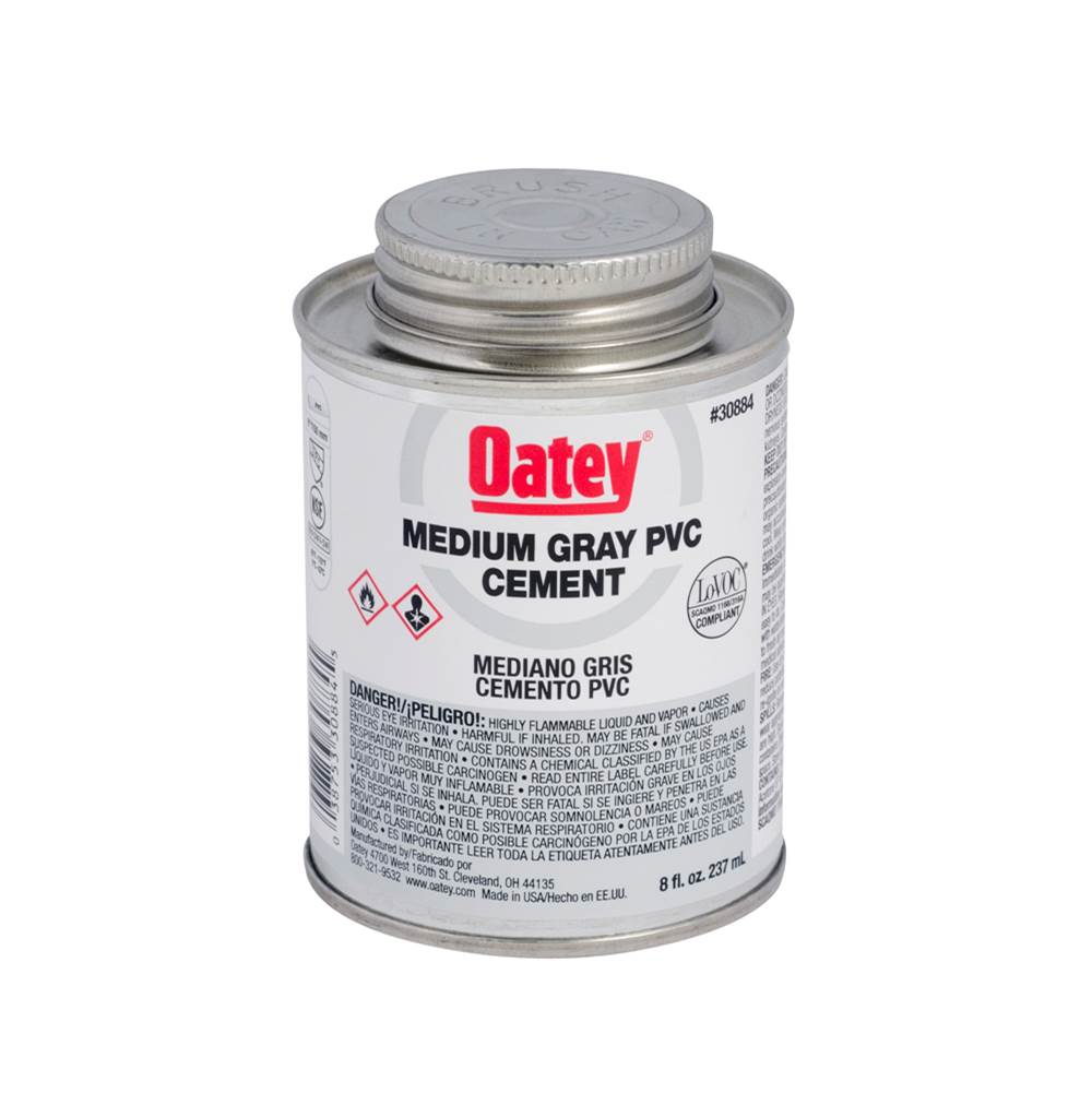 Oatey 8 Oz Pvc Medium Gray Cement