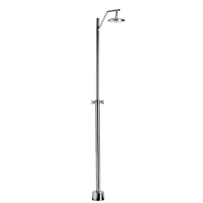 Outdoor Shower Free Standing Hot & Cold Shower - 8'' Shower Head (formerly CAP-IMBER-FB-LSHS)
