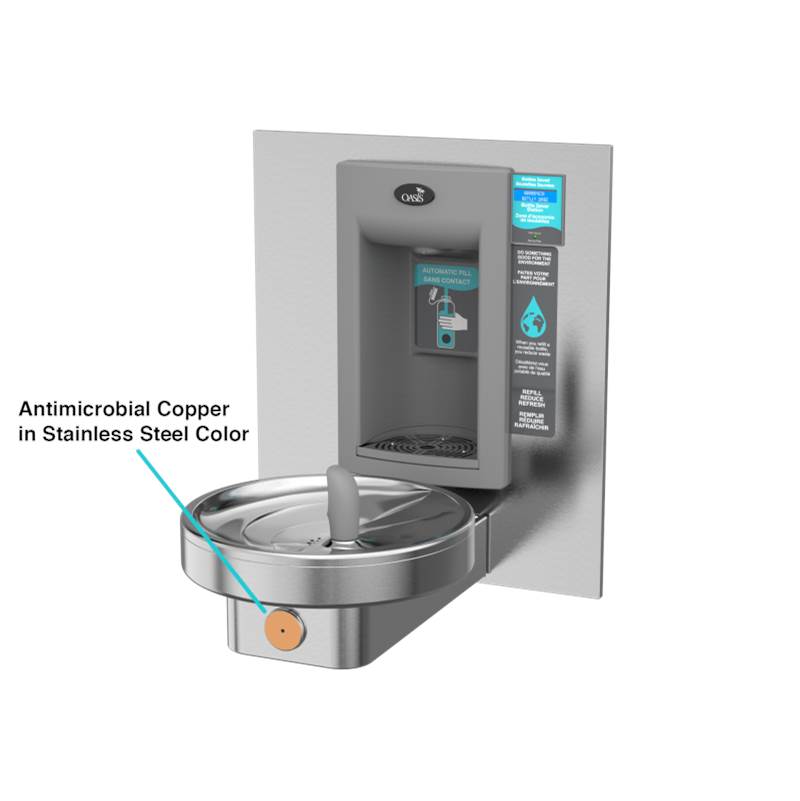 Oasis Water Coolers and Fountains Non Refrigerated, Radii Fountain W/ Integrated Electronic Bottle Filler
