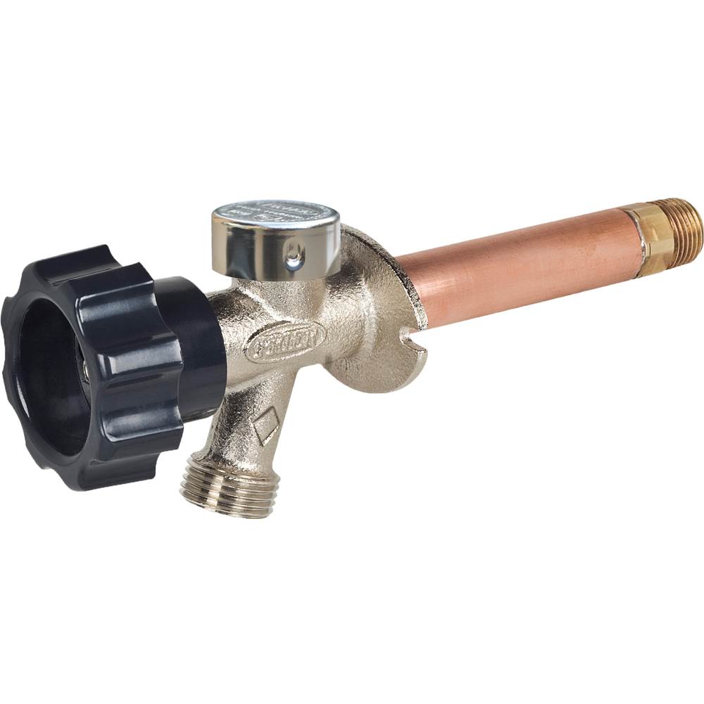 Prier Products 479T 14'' Anti-Siphon Wall Hydrant - Gray Handle - 3/4''Mptx1/2''Fpt - Diamond
