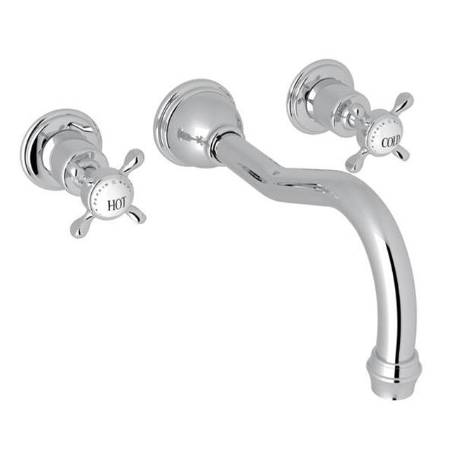 Rohl Edwardian™ Wall Mount Tub Filler Trim With Column Spout